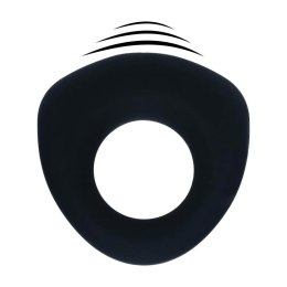 Sealed Liquid Silicone Vibrating Cockring - Black