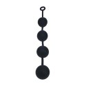 Silicone Round Anal Balls - XXL - 60mm - Black