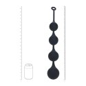 Silicone Waterdrop Anal Balls - XXL - 60mm - Black