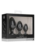 Swirled Butt Plug Set - Black