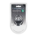 Vibrating Liquid Silicone Cock and Ball Ring - Black