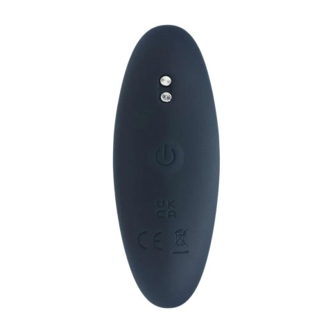 Vibrating Silicone Prostate Stimulator Anal Plug - S - Black