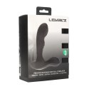 Vibrating and Tapping Silicone Prostate Massager with Ball Stimulator - Black