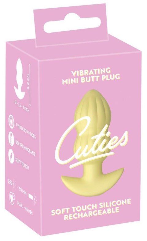 Cuties Vibrating Plug Yellow