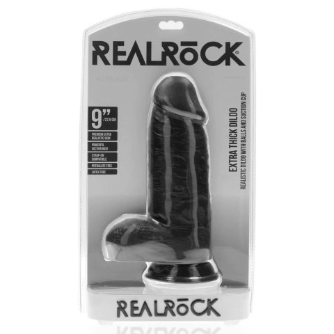 Extra Thick Straight with Balls 23 cm - Black