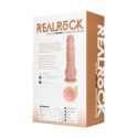 Vibrating Regular Straight Cock with Balls - 23 cm - Flesh