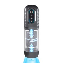 Vortex - Suction Rotation and Thrusting Masturbator Pump - Gun Metal