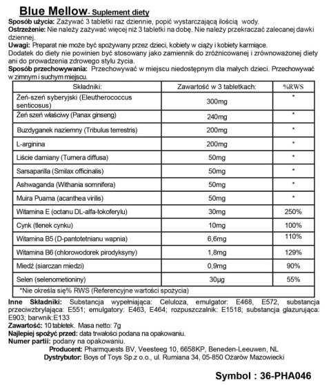 Blue Mellow - Stimulating Capsules
