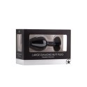 Diamond Butt Plug - Large black