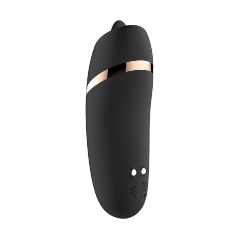 Rosy Gold - Licking Stimulator with Luxury Charging Case - Black
