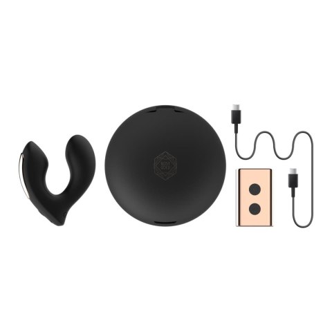 Rosy Gold - Wearable Vibrator with Luxury Charging Case - Black