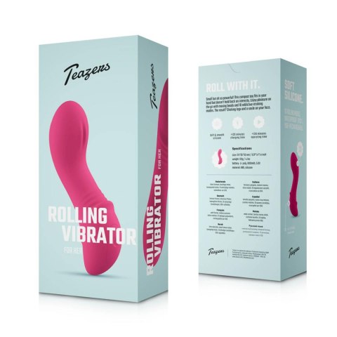 Teazers - Rolling Mini Vibrator - Raspberry Pink
