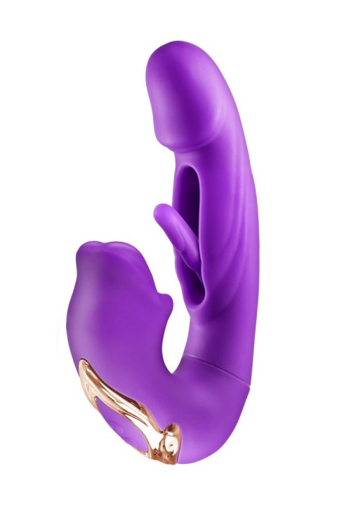 Kissy 3-in-1 Rabbit Vibrator purple