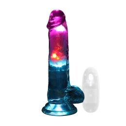 LED Vibrating Straight Cock with Balls - 7