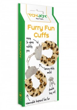 Kajdanki-FURRY FUN CUFFS LEOPARD PLUSH