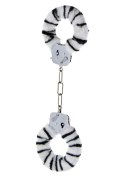 Kajdanki-FURRY FUN CUFFS ZEBRA PLUSH