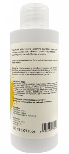 SZALONY ORGAZM-Lubrykant pobudzający strefy intymne kobiet. Orgasm Gel for women 150 ml