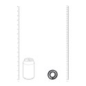 Classic Grooved Silicone Cock and Ball Ring - Black