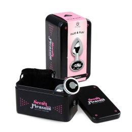 BLACK JEWELLED METAL BUTT PLUG S