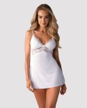 Bielizna-810-BAB-2 babydoll i stringi biała S/M
