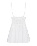 Bielizna-810-BAB-2 babydoll i stringi biała S/M