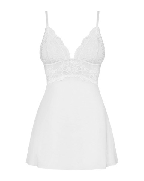 Bielizna-810-BAB-2 babydoll i stringi biała S/M