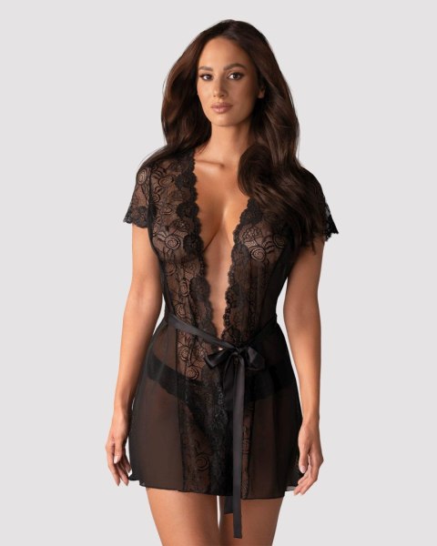 Bielizna-Alluria peniuar i stringi L/XL