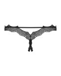 Bielizna-Bravelle stringi otwarte czarne S/M