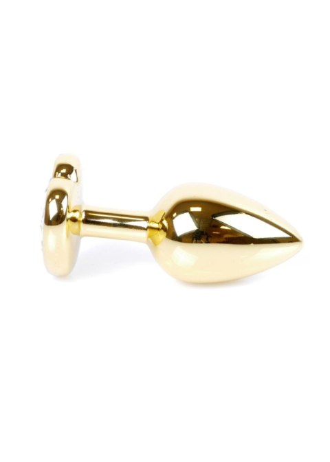 MyLove Toys - Jewellery Gold Heart PLUG- Clear