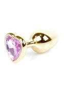 MyLove Toys - Jewellery Gold Heart PLUG- Rose