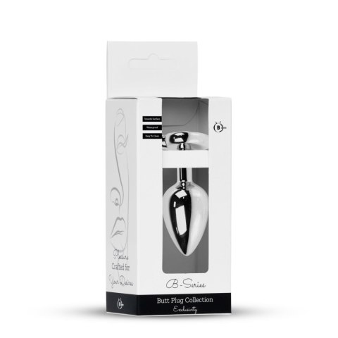 Plug-Jewellery Silver Heart PLUG- Rose