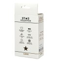 Star Collection - Pink Silicone Anal Plug L - Clear Stone