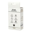 Star Collection - Purple Silicone Anal Plug L - Light Blue Stone