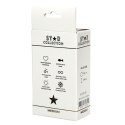 Star Collection - Purple Silicone Anal Plug M - Clear Stone