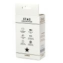 Star Collection - Silver Metal Anal Plug L - Light Blue Stone