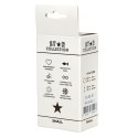 Star Collection - Silver Metal Anal Plug S - Clear Stone