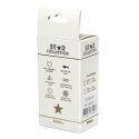 Star Collection - Silver Metal Anal Plug S - Light Blue Stone