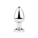Metal Butt Plug M Vibrator USB - Remote Control