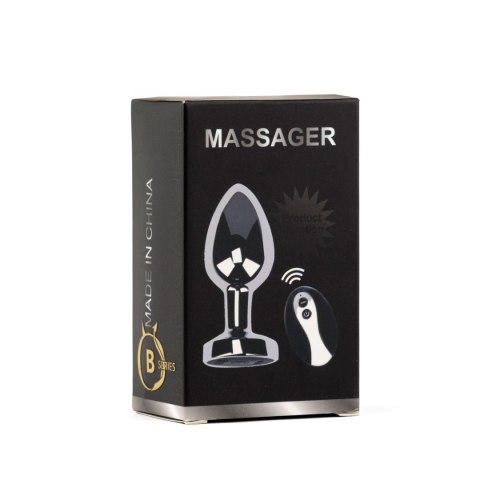 Metal Butt Plug M Vibrator USB - Remote Control