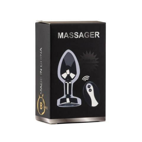 Metal Butt Plug S Vibrator USB - Remote Control