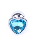 MyLove Toys - Jewellery Silver Heart PLUG- Light Blue