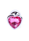 MyLove Toys - Jewellery Silver Heart PLUG- Pink