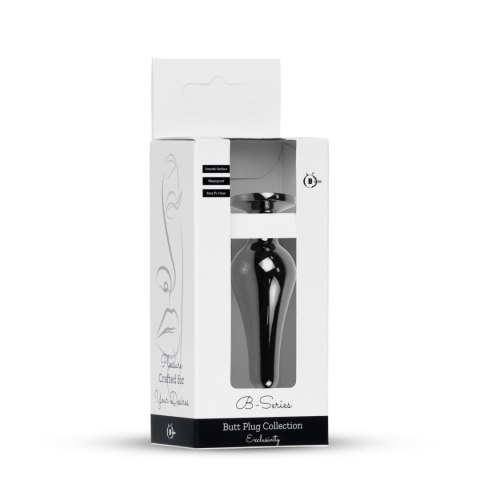 Plug-Jewellery Dark Silver BUTT PLUG- Green