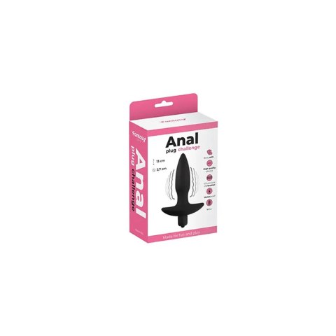 ANAL PLUG Black vibrating