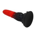 Power Monsters Fire Dragon - 24.5 cm Rippled Monster Silicone Dildo