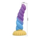 Power Monsters Unicorn - 22 cm Rippled Monster Silicone Dildo