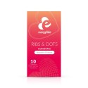 EasyGlide - Ribs and Dots Condoms 10 pcs