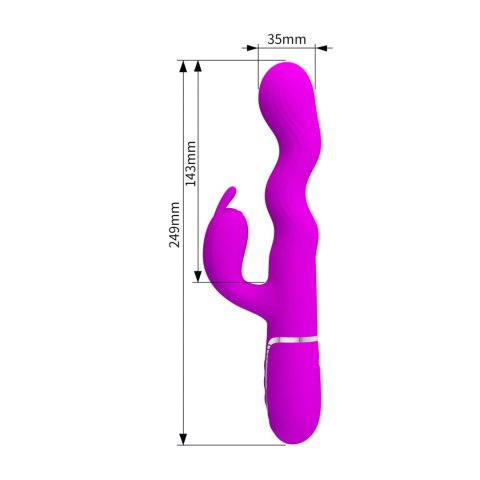 Pretty Love Laursen Purple Waving & Vibrating Rabbit Vibrator