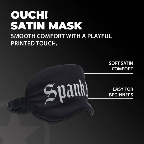 Spank Me - Printed Satin Mask