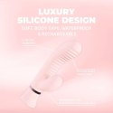 Mystique - Ribbed Rabbit Vibrator - Pink